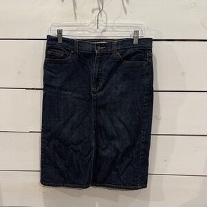 GAP Dark Blue Denim Midi Skirt